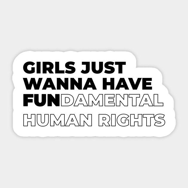 Women's Rights T-Shirt Pro Choice Feminist Human Tops Abortion Feminism T-Shirt Equal Rights Gift Laws off Body Sticker by Arnze